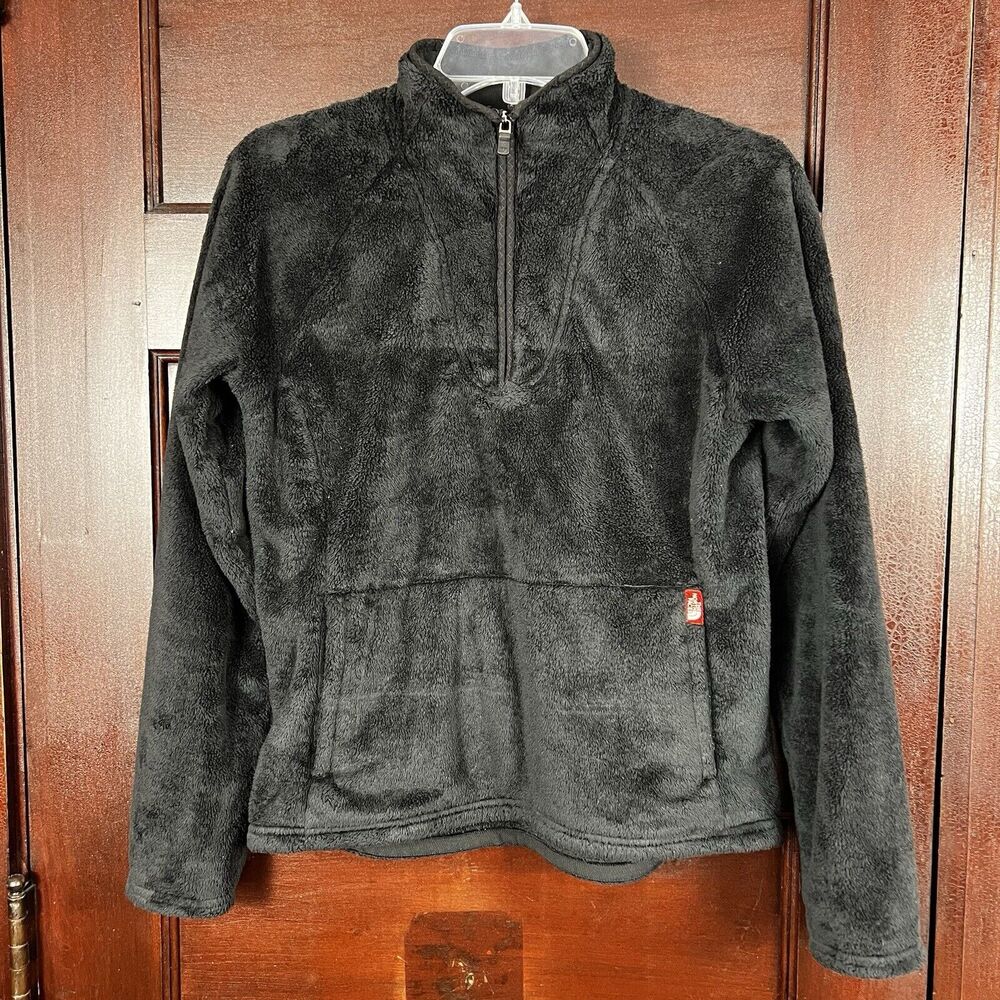 The North Face Black Fleece Women’s Small 1/4 Zip Jacket Pullover Front Pocket